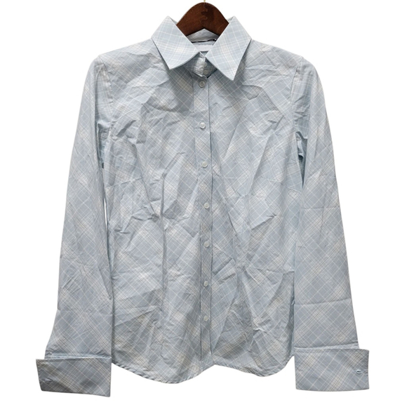 New York & Company Madison Long-Sleeves Stretch Button-Up Shirt Top Medium NWT - Picture 1 of 10